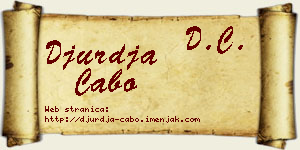 Đurđa Cabo vizit kartica
